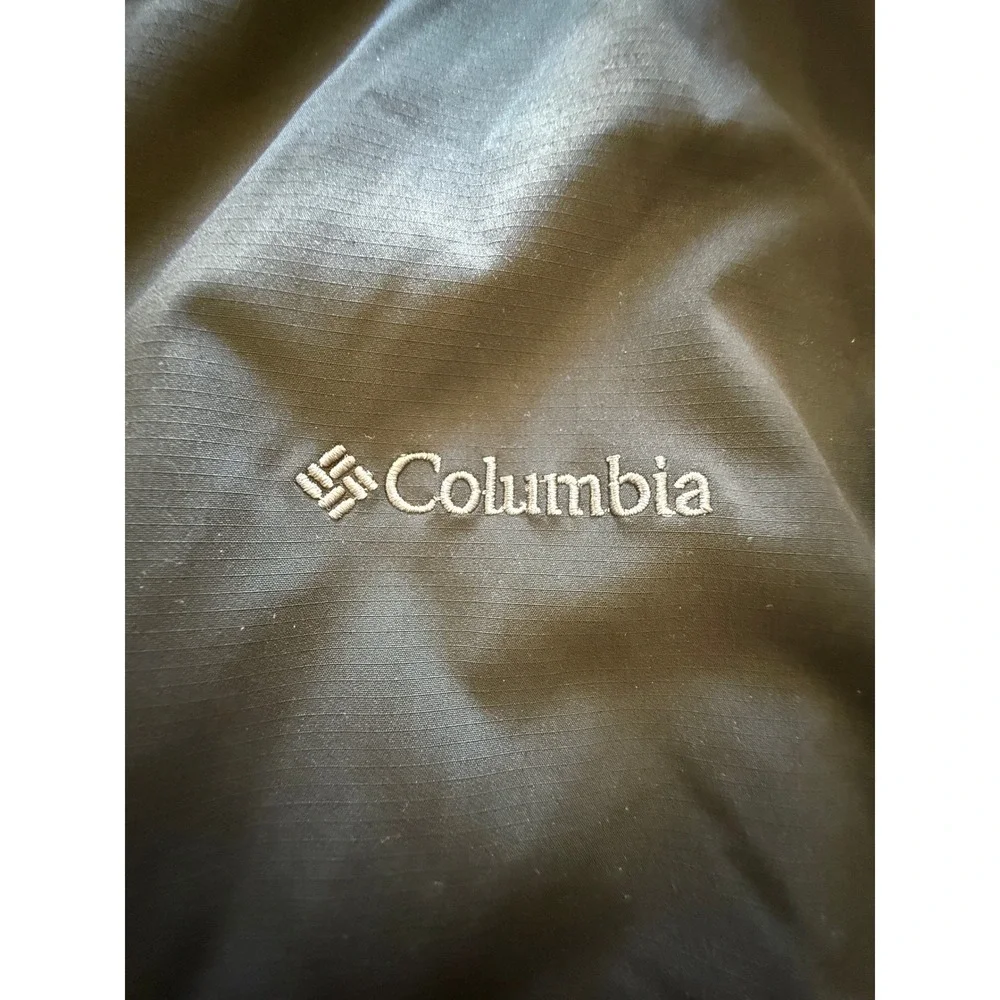 Columbia Interchange Jacket Mens L Grey Red Excellent Omni-Tech Waterproof Shell